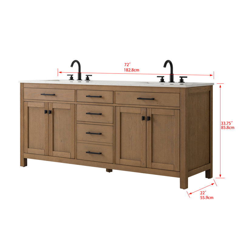 Luther 72" W Double Vanity