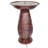 Roba Metal Crosshatch Weather-Resistant Outdoor Water Fountain with Light