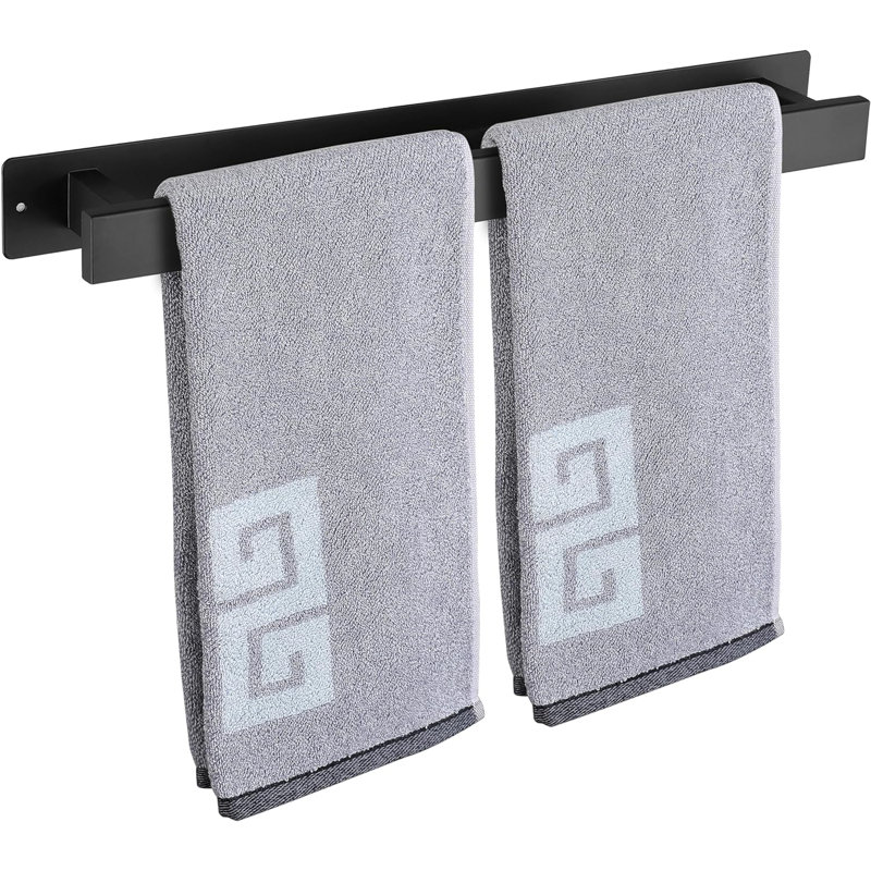 Porte-serviettes de salle de bain, Noir mat