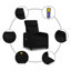  Fauteuil inclinable de massage noir-188861296