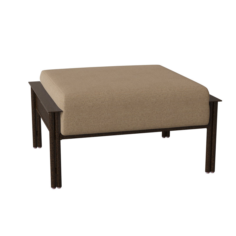 Repose-pieds d'extérieur avec coussin Jax, Sésame, Brun châtaigne