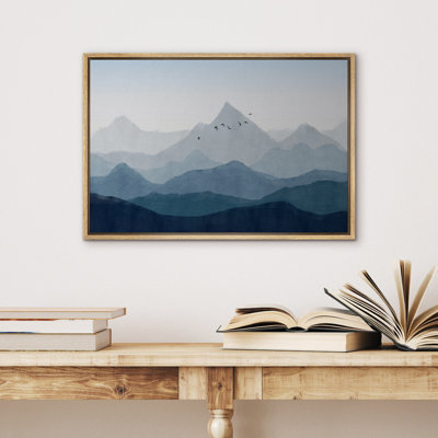 Bureau de chambre à coucher grand bleu marine et brumeux