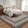 Machine Washable Non-Slip Non-Shedding Area Rugs for Living Room, Farmhouse Printed Braided Bordered Carpet, Stain Resistant Thin Foldable Floor Cover for Nursery Dining Room