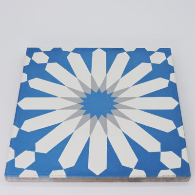Alhambra 8" x 8" Cement Singular Wall and Floor Tile