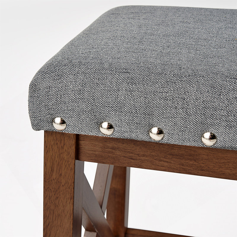 Tabouret Saddle, Siège gris anthracite / cadre brun