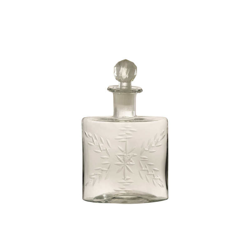 Glass Decorative Bottle 1, White