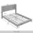 Contemporary Wingback Platform Bed-1148571733-1148571728