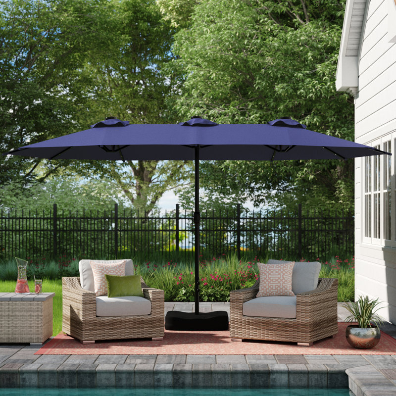 Yuliana 4m Market Parasol, Navy