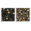 Hartline - Ensemble de 2 collages carrés botaniques abstraits-101853692-101853695