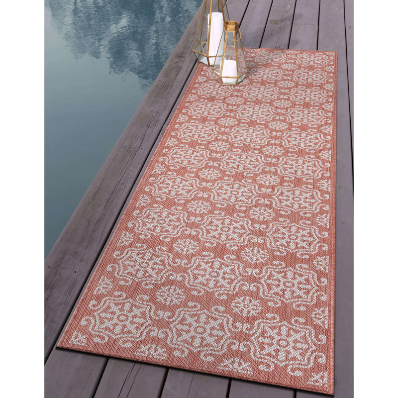 Tapis intérieur / extérieur Chebia, Tapis de couloir de 2 pi x 7 pi
