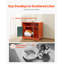 Enceinte de litière pour chat, armoire à litière cachée 31 po avec tablette et rangement, salle de bain intérieure pour chat de style moderne, table de bout en bois pour meuble pour chat, convient à la plupart des bacs à litière, rouge et vert