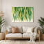 Art mural en métal vert botanique verveine citron-936239511
