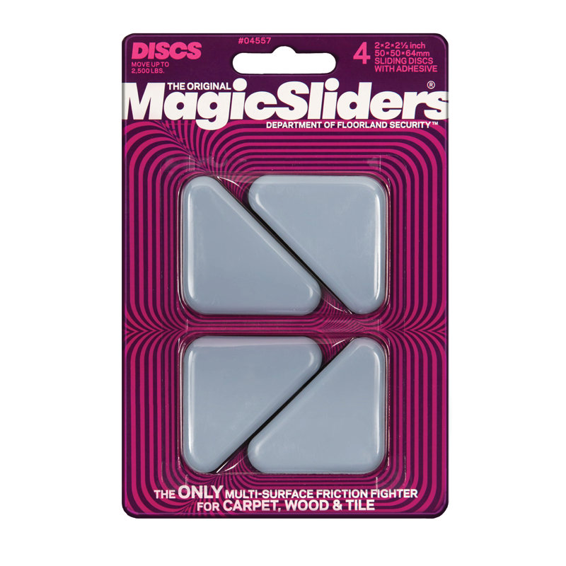 2 1/2 po X 2 po X 2 po Triangle Magic Sliders (paquet de 4)