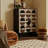 Cute Black Cat Entryway Shoe Cabinet 17 Pair Shoe Storage Cabinet