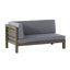 BANC D'ANGLE GAUCHE ET TABLE DE CAFÉ Oana. Gris foncé-684499013