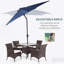 Parasol d'extérieur polyvalent avec lumières DEL et fonction d'inclinaison réglable-595803921