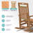 Set of 2 HDPE Rocking Chairs – All-Weather Heavy-Duty Patio Rockers with High Back for Porch, Lawn & Garden Comfort-261947561