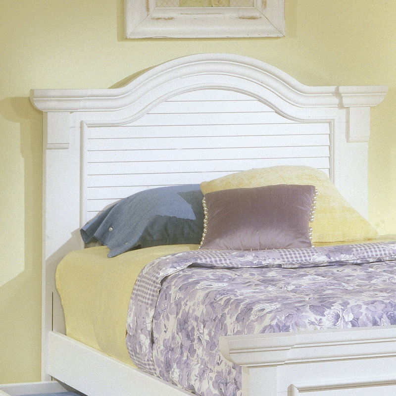 Benedith Headboard, Distressed Eggshell White, Twin