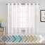 Paire de rideaux semi-transparents avec œillets Hywell-1268837093-1268837091