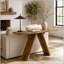 Console moderne 43 "Mid-Century avec base en V