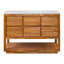 Tessa 48 In. Mango Wood Carrara White Marble Countertop Bath Vanity-108713846