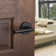 Milan Passage Door Lever with Round Rosette
