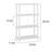 4-Tier Open Shelf Standard Bookcase, Freestanding Industrial Storage Bookshelf for Living Room Home Office-260611580