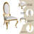 Solway 70.08" Dining Table Set, Modern Kitchen Table For 6 Person (1 Table 6 Chairs)-1440610200