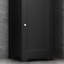 Armoire de salle de bain moderne en faux bois noir, l 15,67 po x l 14,61 po x H 62,6 po, compacte pour les accessoires, assemblage requis avec du bois - moderne, rangement et style-771279322