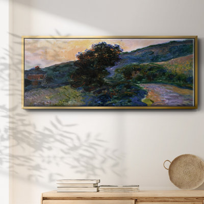 Sunset at Giverny, 1886 - Framed Canvas