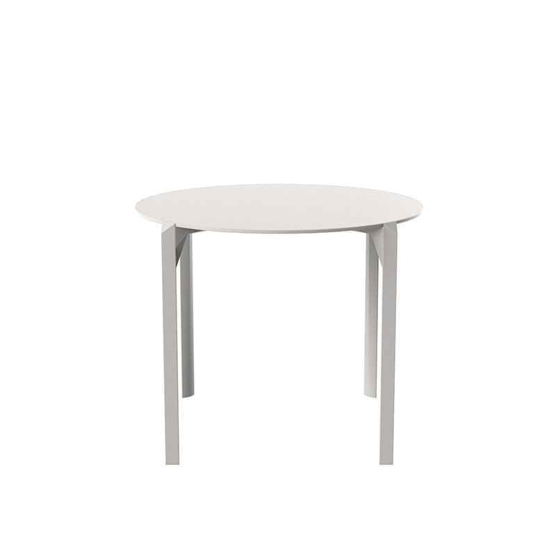 Table de salle à manger en quartz, Écru, L 35,4 po x L 35,4 po