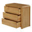 Bruner Solid Wood 85cm W 3 - Drawer Chest of Drawers