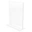 Porte-affiche de bureau double face Classic Image, plastique, 8 1/2 x 11
