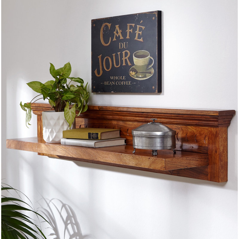 Oxford Acacia Solid Wood Accent Shelf, Honig