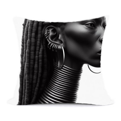 Abstract Reversible Throw Pillow