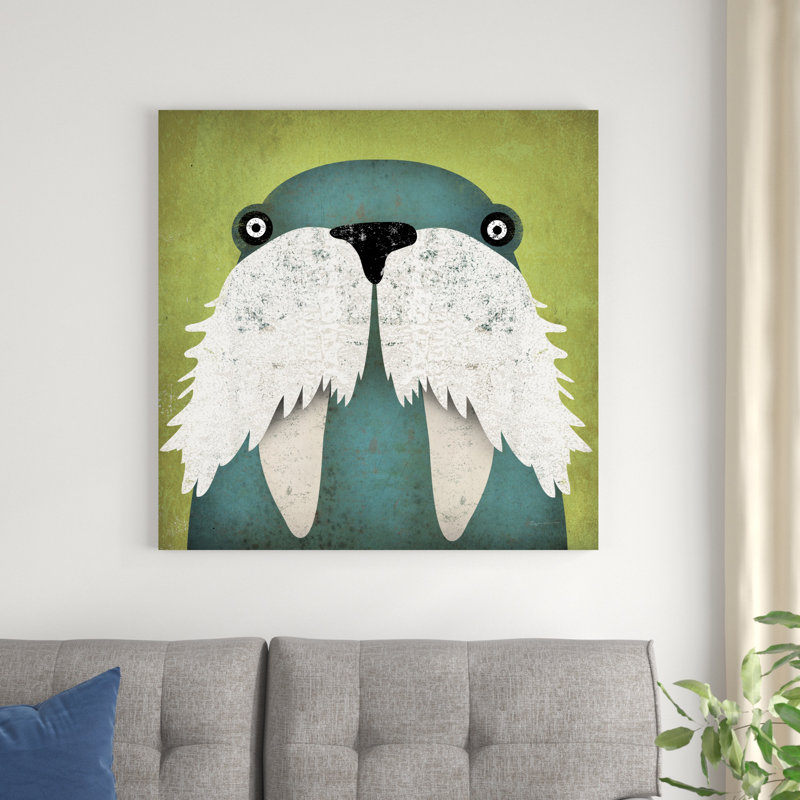 " Walrus " by Ryan Fowler, 36" H x 36" W x 1.25" D