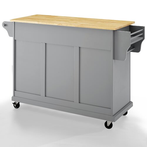 Three Posts™ Ken Solid Wood Kitchen Cart & Reviews | Wayfair