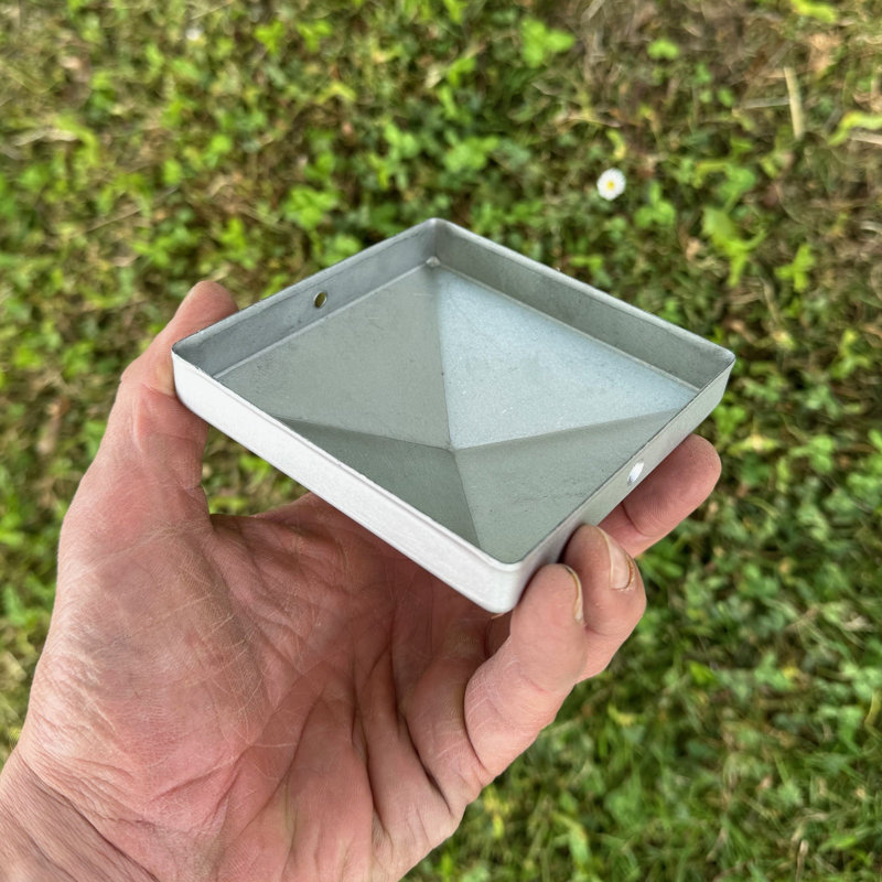Selections Silver Steel Post Cap / Top