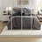 Premium Bedding Sets, Grey Micro Corduroy Queen, Modern Home Style