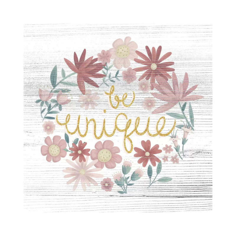 Be Unique by Josefina - Wrapped Canvas Gallery-Wrapped Canvas Giclée, 30.48cm H x 30.48cm W