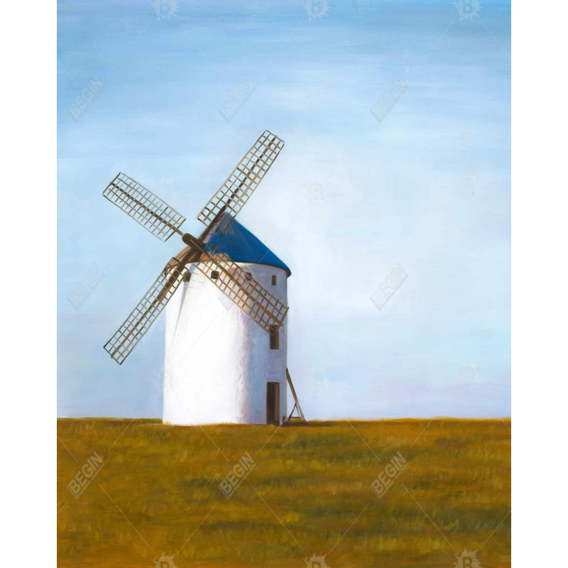 Grand moulin à vent, H 61,25 po x l 49,25 po