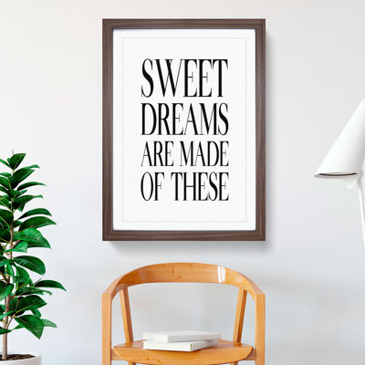 Sweet Dreams - Picture Frame Typography