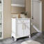 Ensemble de meuble-lavabo moderne avec surface peinte-948791238