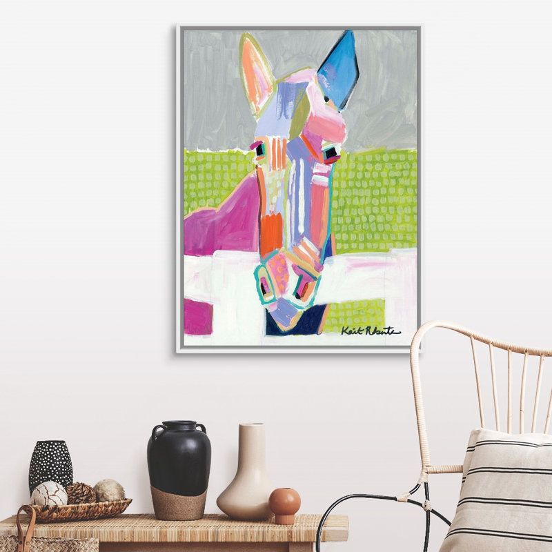 « Darlin » par Kait Roberts, reproduction d’art sur toile, Toile blanche encadrée, H 42 po x l 32 po x P 1,75 po