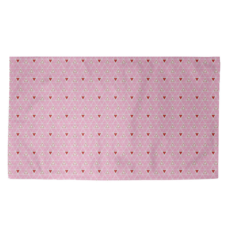 Tapis rose/rouge fait main, Rectangle 2 pi x 3 pi