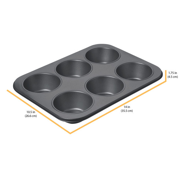 Chicago Metallic Professional 6-cup Muffin Top Pan 