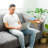 Couch Arm Tray,Bamboo Sofa Tray Table Clip on Side Table for Wide Couch