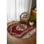 Tapis bourgogne en coton et polyester à imprimé numérique Kaia Collection-1643700187
