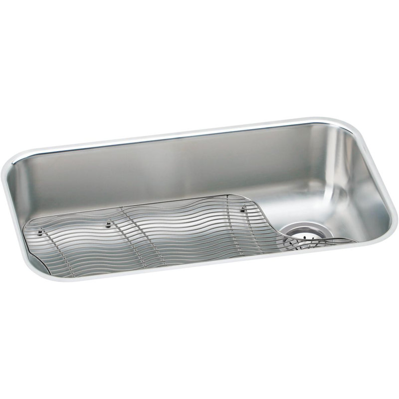 Évier de cuisine encastrable avec grille et drain 30,5 po x l 18,25 po