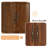 American-Style Retro Rubberwood Triangular Corner Storage Cabinet